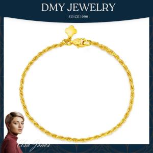 DMY Jewelry Gelang Emas 916 Original Malaysia/Bracelet for Women/Simple Thin Bracelet/gelang emas bangkok 916/Kpop Merch