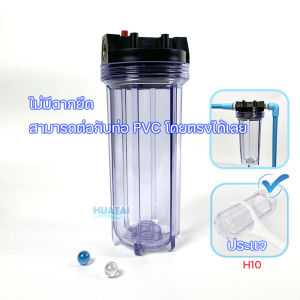 คู่กระบอกเครื่องกรองน้ำ 1+1 ตู้นํ้าเตื่ม สีใส 10 นิ้วใช้ได้กับทุกยี่ห้อ DIY ประหยัดเงินแถมสุขภาพดีด้วย!