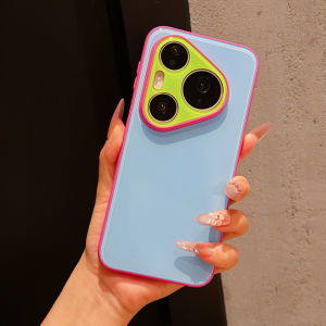 Candy Hit Color Glossy Shockproof Case For Huawei Pura 90 80 70 Mate 80 70 Pro Max Plus Dopamine Camera Protection Hard Cover