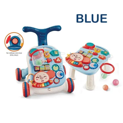 3 IN 1 Multi-functional Music Walker for baby Toddler. Activity table Sit to stand early learning education toys gift for boys girls . HEYBABE