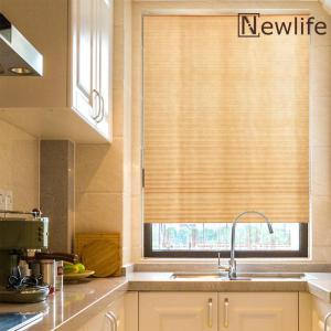 【TOP】Self-Adhesive Pleated Blinds Half Blackout Bathroom Windows Curtains Shades