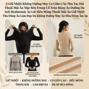 Áo Tự Làm Nóng Giữ Nhiệt Tự Động Áo Lót Mỏng Manh Dưỡng Da Co Giãn Thoáng Khí Ấm Áp Áo Mặc Trong Nữ Thời Trang Mùa Đông