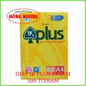Giấy In Ik Plus A4 Định Lượng 70 Gsm  Giấy Tốt Phù Hợp Với Các Loại Máy In Giúp Bạn Thoải Mái Photo Mà Không Lo Kẹt Giấy
