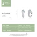 WOSTU Authentic 925 Sterling Silver Luxury Brand Snake Hoop Earrings for Women Wedding Engagement Statement Jewelry ZBSCE922. 