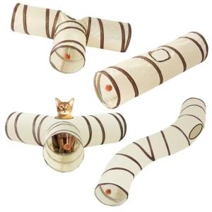 Cat Tunnel Foldable Toy Breathable Drill Barrel for Indoor Loud Pet Supplies Cat S T Y Pass Play Tunnel