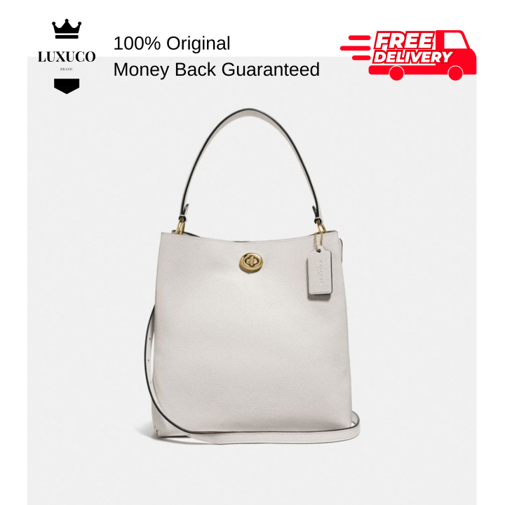 Coach charlie bucket bag white sale