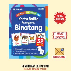 Flashcard for Golden Age Kartu Balita Mengenal Binatang