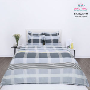 Bộ Chăn Ga Gối Sông Hồng chất cotton- Bộ sưu tập 2025