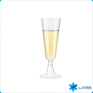 6pcs/set Disposable Wine Glasses Party Transparent Hard Plastic Champagne Flutes