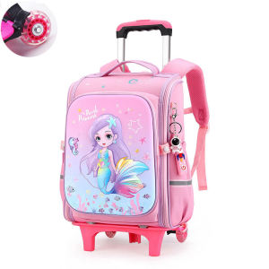 LJNew Space Bag All-in-one Design School Bag Trolley Primary School Boys Girls Grades 1-6 Childrens Shoulder Bag Ridge Protection Reduce Burden Waterproof Large-capacity Backpack