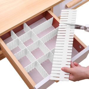 HOME BEST 1pc DIY Drawers Divider Organizer Adjustable Storage Partition Board Compartment Shelves for Clothes Socks