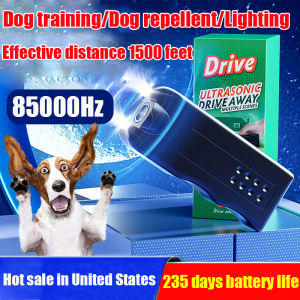 【24 hours delivery】 85000Hz dog repeller ultrasonic 3 in 1 Dogs driven away/Train the dog/Lighting anti bark dog Training equipment dog trainer repeller for pet dog chaser 驱狗器
