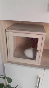 【LDIES】ไม้เนื้อแข็งรวมกันตารางคณะรัฐมนตรีประตูกระจกตู้หนังสือชั้นที่เรียบง่ายตู้เก็บของขนาดเล็กนักเรียนตู้หนังสือที่มีประตูตารางประหยัดพื้นที่