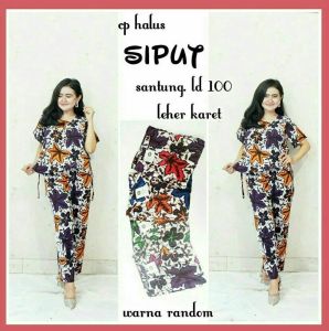 promo home dres  setelan babydoll baju tidur piyama untuk wanita kekinian kain rayon harga grosir motif batik pekalongan