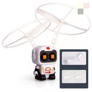Spaceman Induction Flying Toy RGB Light 360° Rotating Boomerang Ball Kids Interactive Plaything Gift