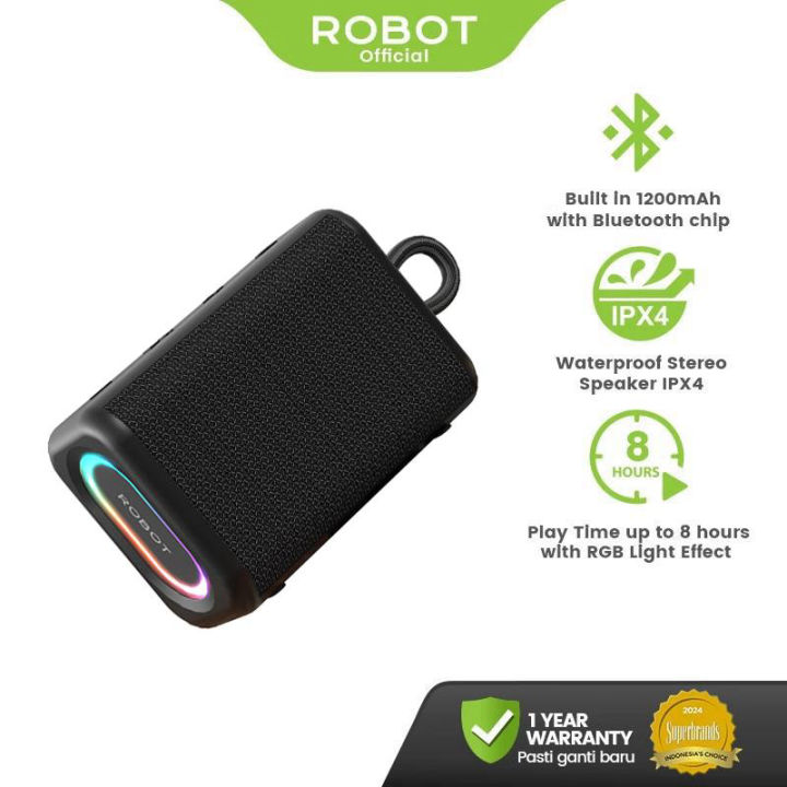 SPEAKER ROBOT RB180 Speaker Bluetooth Ipx4 Rgb Tws Connect