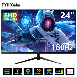 FYHXele 19" 22" 24" 27" Inch IPS Monitor Flat 180Hz Gaming Monitors Computer PC Monitor Full HD LCD Display Screen Office Home Support Wall Mounting