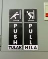 DSign Push Pull Door Sticker Signage l Door Sign l Vinyl Sticker l Guide Signs l Facility Signs. 