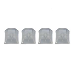 4Pcs Height Transparent Keycap PC Transparent Keycaps Waterproof Clear Keycaps Keyboard Covers Keyboards Supplies