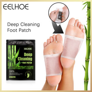 Eelhoe Deep Cleaning Foot Patch Detox Foot Patch Natural Herbal Toxins Cleansing Foot Adhesive Patches Improve Sleep Slimming Anti-Swelling Pads Weight Loss Patch Dispel Dampness Sticker(10pcs/bag)