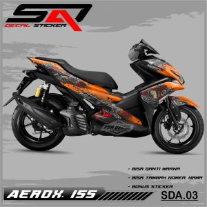 Stiker Custoom Full Body AEROX 155 Lama - Decal Sticker Variasi Motor AEROX 155 SDA.03