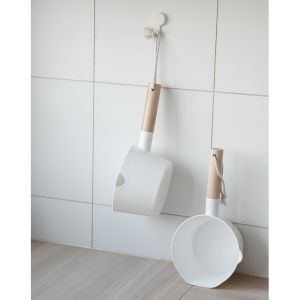 Multipurpose Flexible Laundry Bucket Basket Storage with Rope Handle Dipper Wooden Handle