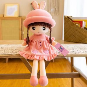 Cute Princess Rabbit Plush Toy Super Soft Sleeping Doll Pillow Birthday Gift For Girls Kids Multi Colors Optional