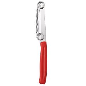 WOODP Thép không gỉ Dụng cụ gọt và cắt 2 trong 1 Cắt nhanh Có trợ lực lò xo Dụng cụ gọt rau củ quả Thoải mái Tay cầm chắc chắn Máy bào khoai tây cà rốt Sử dụng trong nhà bếp