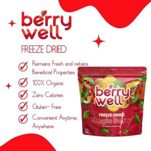 Berry Well the original freeze Dried Magic Berry with Vitamins and all Natural food reduce