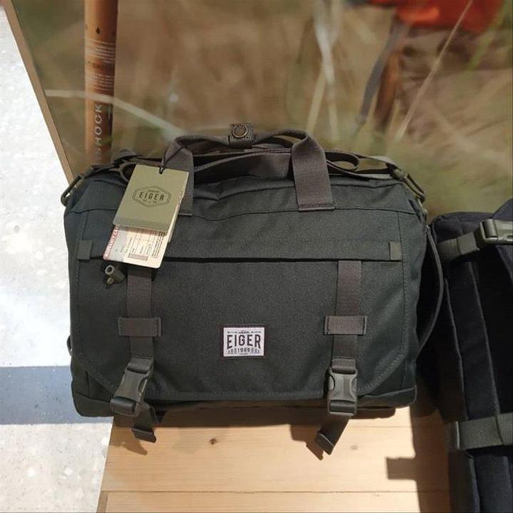 Tas Eiger Briefcase Trilogic 20 Ransel Bag Olive 91000 4624 Bagus