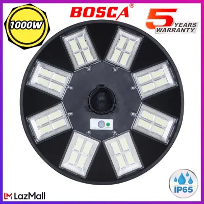BOSCA 5 Years Warranty 1000w / 2000W Solar Garden Light Solar Street Light Outdoor Solar Light With Automatic Motion Sensor