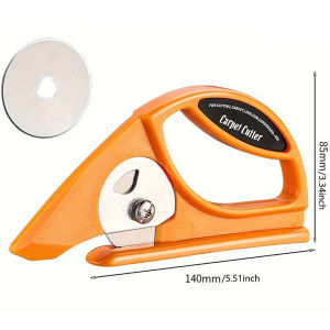 Rolling Material Cutting - A Solid Large Handle Rotating Utility suitable for Cutting Carpet Felt Paper