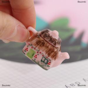 [COD] Bsuimki Ấm đun nước cốc sứ đáng yêu Bộ đồ ăn đồ chơi nhà bếp Nhà búp bê thu nhỏ 1/12