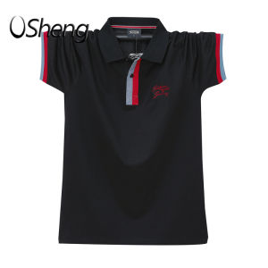 Áo Thun Cổ Lớn VSheng Cho Nam Giới Áo Polo Ngoại Cỡ Có Ve Áo Ngắn Tay M Để 6XL Hỗ Trợ Tối Đa 135Kg