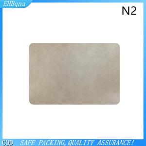 COD 1pcs ánh sáng sang trọng rắn da placemat Cà Phê Nâu PU bảng Mat không thấm nước oilproof cách nhiệt tấm Bát Pad Bảng trang trí nội thất