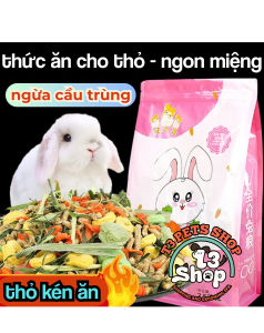 cỏ nén Premium kèm cỏ khô 2.5kg (ngừa cầu trùng) dành cho thỏ - T3 PETS SHOP
