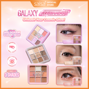 SALSA Galaxy Eyeshadow – Palette Eyeshadow | Make Up Douyin Korea | MakeUp | Perona Mata | Pewarna Mata | High Pigmented | Eyeshadows