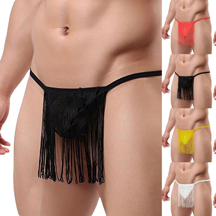 Men's G-String Shorts Thong Briefs Underwear Low Rise Panties Bulge Pouch