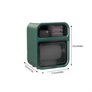 LIANG Gắn tường Máy phân phối khăn giấy chống nước Bảo quản băng vệ sinh Hộp ngăn kéo Hộp lưu trữ gắn tường Giá đỡ giấy Thiết kế chống nước Giá đỡ giấy vệ sinh Kho lưu trữ phòng tắm