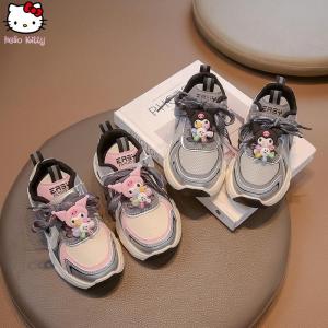 Christmas gifts Halloween Anime Children Kuromi Sports Shoes Sanrio Girls Kawaii Autumn and Winter Casual Shoes Teenagers Cartoon Lightweight Running Shoe