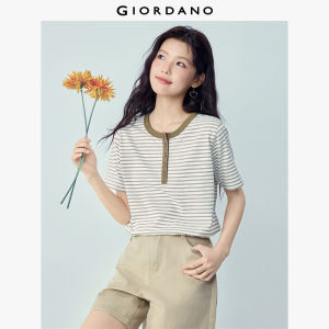 Giordano Beau Monde Women GIORDANO Women T-Shirt Pure Cotton Free Shipping 13326233
