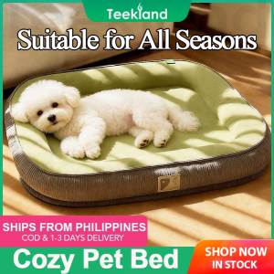 Teekland Pet Dog Bed Warm and Comfortable Kitten Sofa Cat Sleeping Bed with Non-slip Design Portable Detachable Washable Dog Bed for Large Dogs Shih Tzu