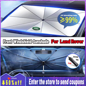High quality Car Shade Umbrella Foldable Car Sunshade UV Protection Curtain Front Windshield Sunshade Sun Protection insulation Dedicated car Portable Car Accessories For Land Rover Range Rover Range Rover Sport Discovery Defender 110 LR3 Defender 90 Free