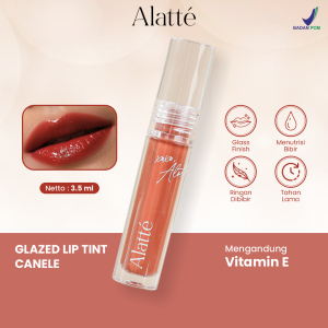 Alatte Glazed Liptint Glossy Shade Canele Long Lasting Mint Sensation BPOM