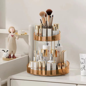 Cubbie Rak Kosmetik Putar 360 Derajat Kotak Penyimpanan Kosmetik Multifungsi
