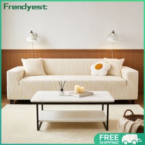 COD [Free Shipping] Stretch Sofa Slipcover with Pillowcase Jacquard Couch Slip Cover Machine Washable for Kids Pets Friendly Home Decor