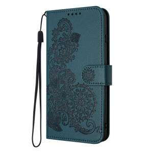 Embossing Flip Case for Huawei Honor X50 X40 X30i X9B X9A X8 X8B X7B X7 X6B X6A X6 Magic 5 Nova 4e 3i 5G Leather Wallet Lucky Flower Card Holders Phone Cover