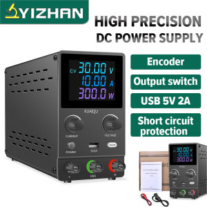 แหล่งจ่ายไฟ DC ปรับได้30V 10A Digital Lab Bench Source Stabilized Switch Power 60V120V ตัวควบคุมแรงดันไฟฟ้า SPPS-B3010D