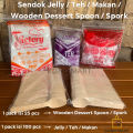 Sendok Makan Plastik Putih / Sendok Teh Bening Murah / Sendok Jelly Bening. 