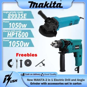 MAKITA 2 in 1 Power Tool Set 850W - Grinder and Drill in a BOX